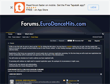 Tablet Screenshot of forums.eurodancehits.com